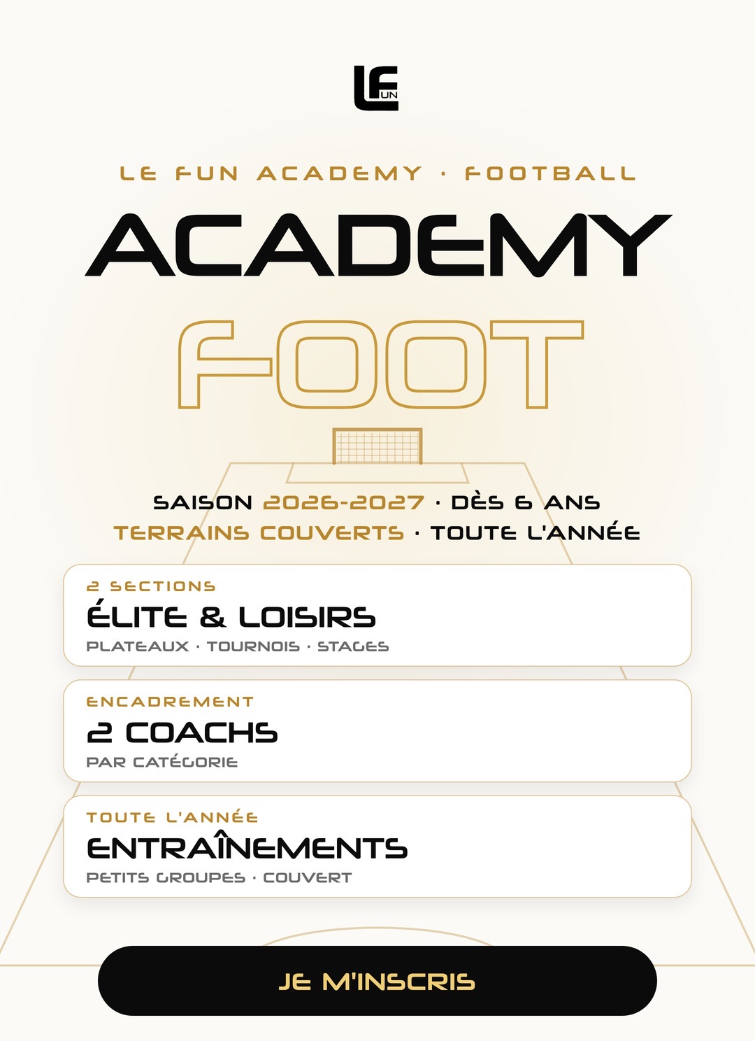 Visuel Academy Foot saison 2026-2027